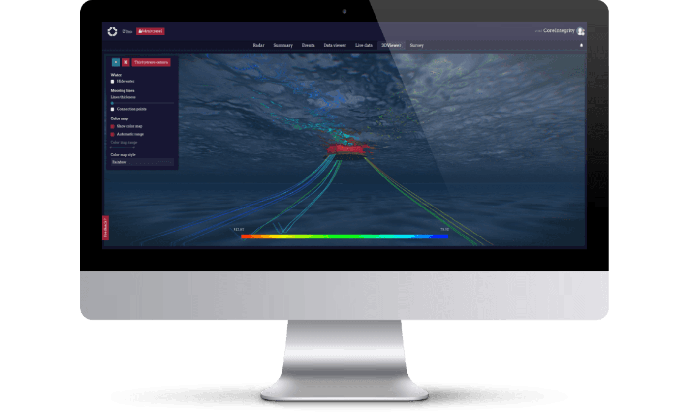 CoreIntegrity interface 3D